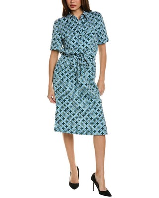 Женское платье-рубашка с принтом St. John Tile