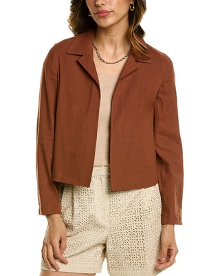 

Женская льняная куртка Theory Shrunken Orange, Оранжевый, NA