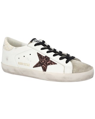 

Женские кожаные кроссовки Golden Goose Superstar белые, Белый, NA