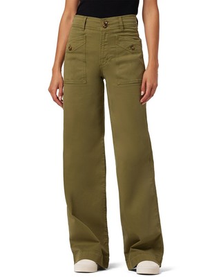 Joes Jeans The Premium Burnt Olive Cargo Wide Leg Jean Womens  23