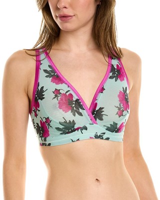 

Женский бюстгальтер без косточек Cosabella Soire Confidence с пышным принтом размера, Lagoon mint dahlia, NA