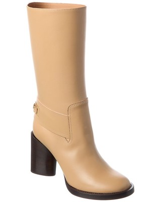 Кожаные ботинки Ferragamo Alan Женские коричневые 7.5 C