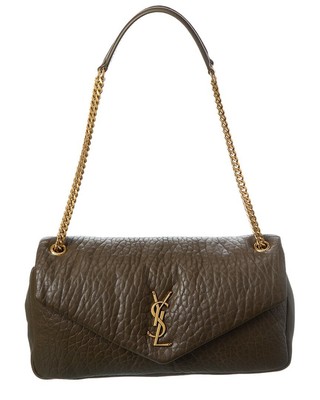 Женская кожаная сумка через плечо Saint Laurent Calypso среднего размера Os