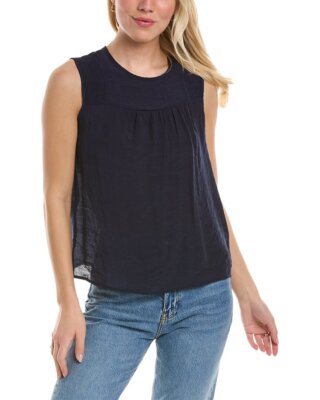 

Nanette Nanette Lepore Карибский текстурированный топ женский, Navy