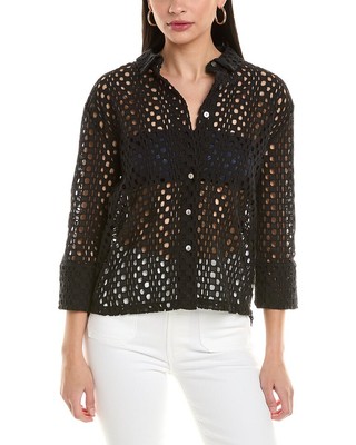 Топ женский Alpha Studio Camicia черный 38