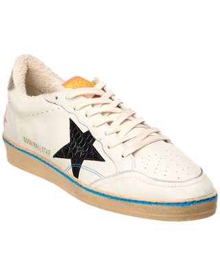 Мужские кожаные кроссовки Golden Goose Ballstar белые 45