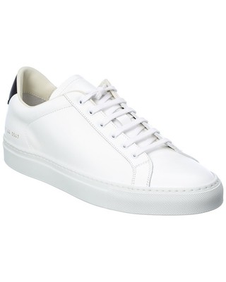 

Мужские низкие кожаные кроссовки в стиле ретро Common Projects, White/black, NA