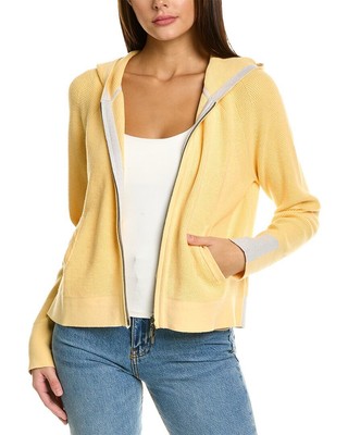 

Женская худи из смесового кашемира с молнией Forte Cashmere Thermal, Оранжевый
