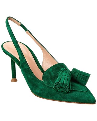 

Женские замшевые туфли Gianvito Rossi, Зеленый, NA