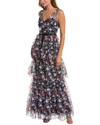 

Платье Marchesa Notte женское, Черный
