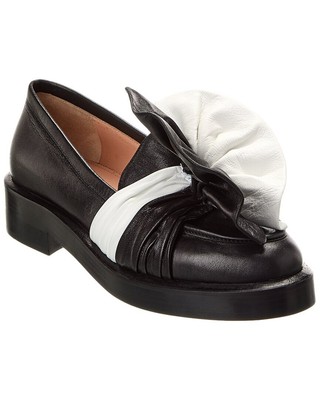 Женские кожаные мокасины Alberta Ferretti