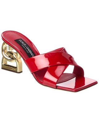 

Женские лакированные сандалии Dolce - Gabbana, Красный, NA