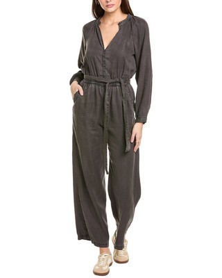 Bella Dahl Button Front Raglan Jumpsuit Womens  M