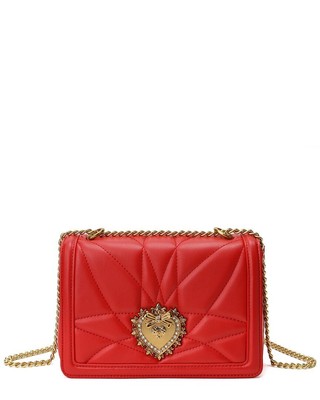 

Tiffany - Fred Paris Женская стеганая кожаная сумка-мессенджер в форме сердца, красная, NA