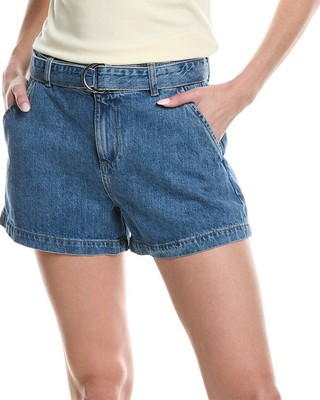 Облегающие джинсовые брюки Le Meadow Short женские синие 31