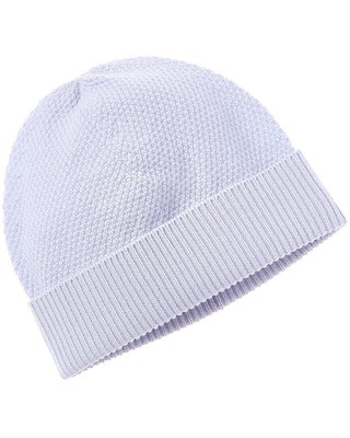 Женская кашемировая шапка Phenix Moss Stitch синего цвета