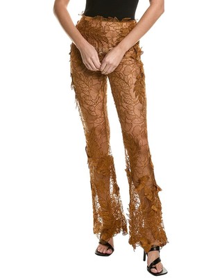 Pre-owned Alberta Ferretti Trouser Women's Brown 42