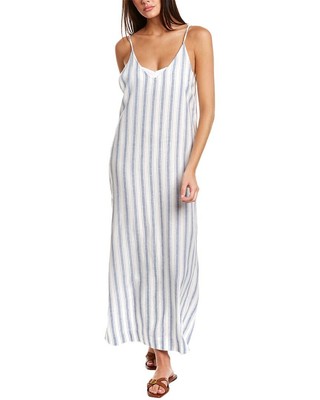 

Платье макси Onia из смесового льна женское синее, размер, Синий