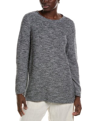 Туника с драгоценным камнем на шее Eileen Fisher Женская черная Xxs