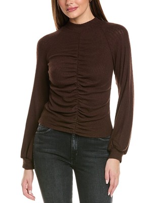 Project Social Футболка Amour Cozy Rib Top женская коричневая L