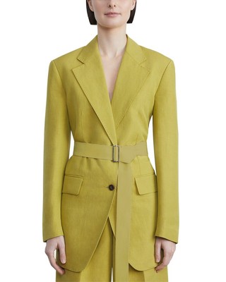 

Lafayette 148 New York Kettson Женский блейзер из шелка и льна, Agave green