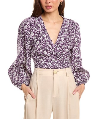 Maje Linen-Blend Top Womens