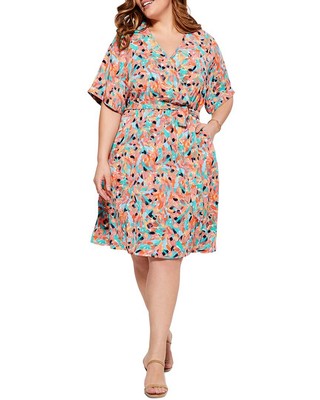 

Женское платье Nic+Zoe Plus Punchy Petals, Ormorange multi