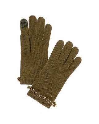 Кашемировые перчатки Portolano Chain Cashmere Tech Женские зеленые