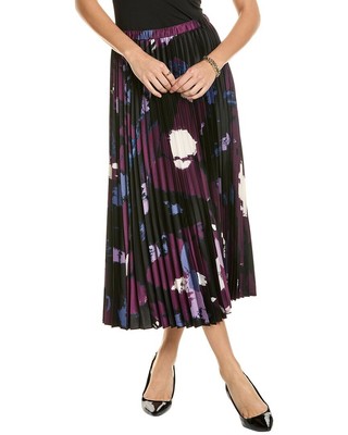 Женская плиссированная юбка Anne Klein фиолетового цвета Xl