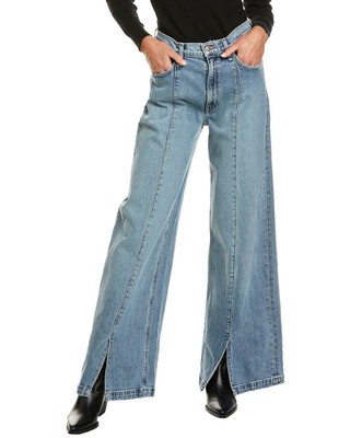 Джинсы Hudson Jeans James Caribbean Breeze с высокой посадкой и широкими штанинами женские синие 25