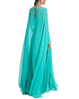 Pre-owned Sachin & Babi Lavinia Gown Women's In Blue