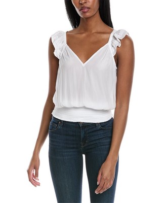 Женский топ Ramy Brook Diore белого цвета Xs