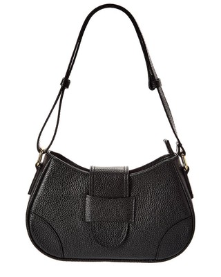 Persaman New York Isla13 Leather Clutch Womens Black Ats