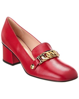 Женские кожаные туфли-лодочки Gucci Sylvie Multi 35.5
