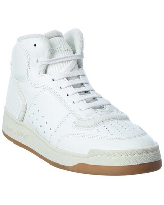 

Saint Laurent Sl/80 Кожаные Высокие Кроссовки Женские Белые, Белый, NA