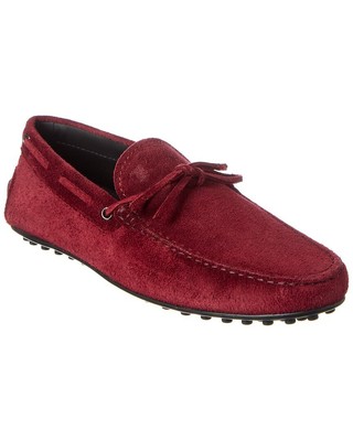 

Мужские замшевые лоферы Tods City Gommino, Красный, NA