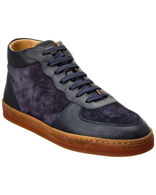 

Высокие кроссовки из кожи и замши Brunello Cucinelli Мужские, Cft, NA