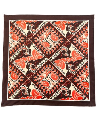 Женский шелковый шарф Valentino Manifesto Bandana Foulard