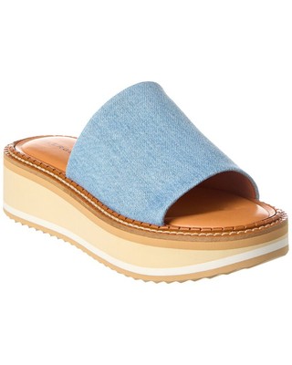 Женские джинсовые сандалии на платформе Clergerie Fastj