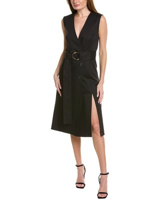

Carolina Herrera двубортное женское платье с запахом, черное, Черный