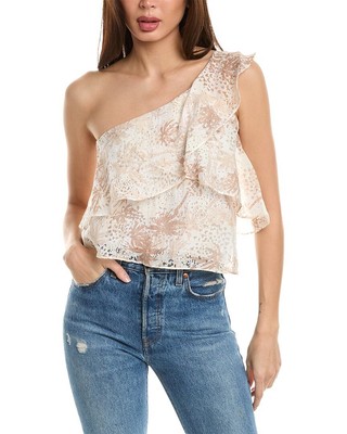 Ramy Brook Maureen Top Womens Beige Xxs