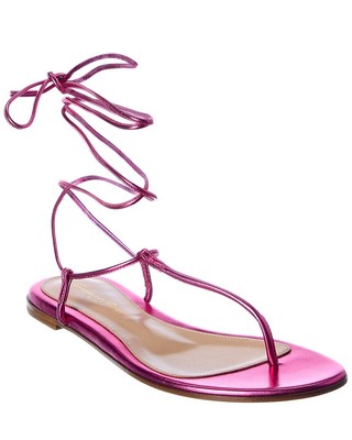 

Gianvito Rossi Gwyneth Кожаные сандалии женские розовые, Розовый, NA