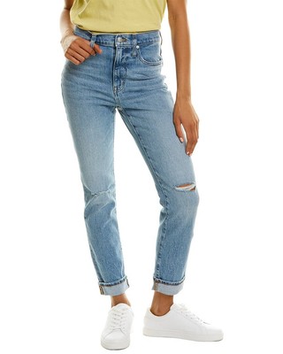 

Женские джинсы Madewell с высокой посадкой Bilston Slim Boy для мальчиков, Синий, NA