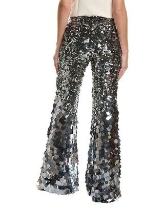 Pre-owned Alberta Ferretti Trouser Women's In Silver