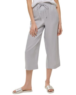 Льняные брюки с прямыми штанинами Dkny, женские, M