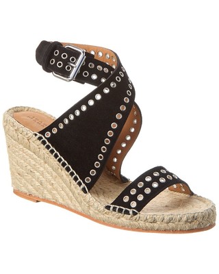 

Женские сандалии на танкетке Isabel Marant Iriane, черные, Черный, NA