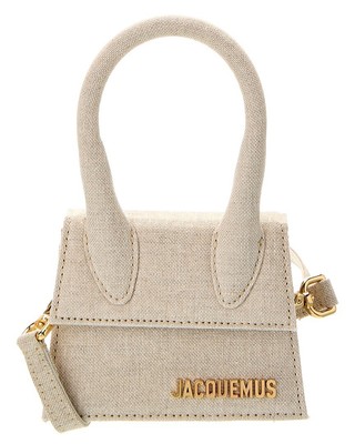 Льняной клатч Jacquemus Le Chiquito женский бежевый