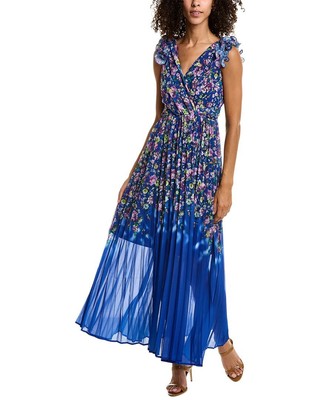 

Платье макси с цветочным принтом Beulah, синее, размер, Синий