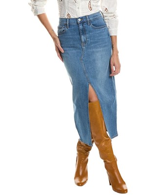 Юбка миди Hudson Jeans женская синяя 24