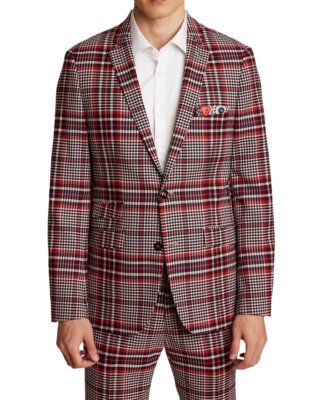 

Мужская куртка Dover Notch с пейсли и серым узором, Pink plaid